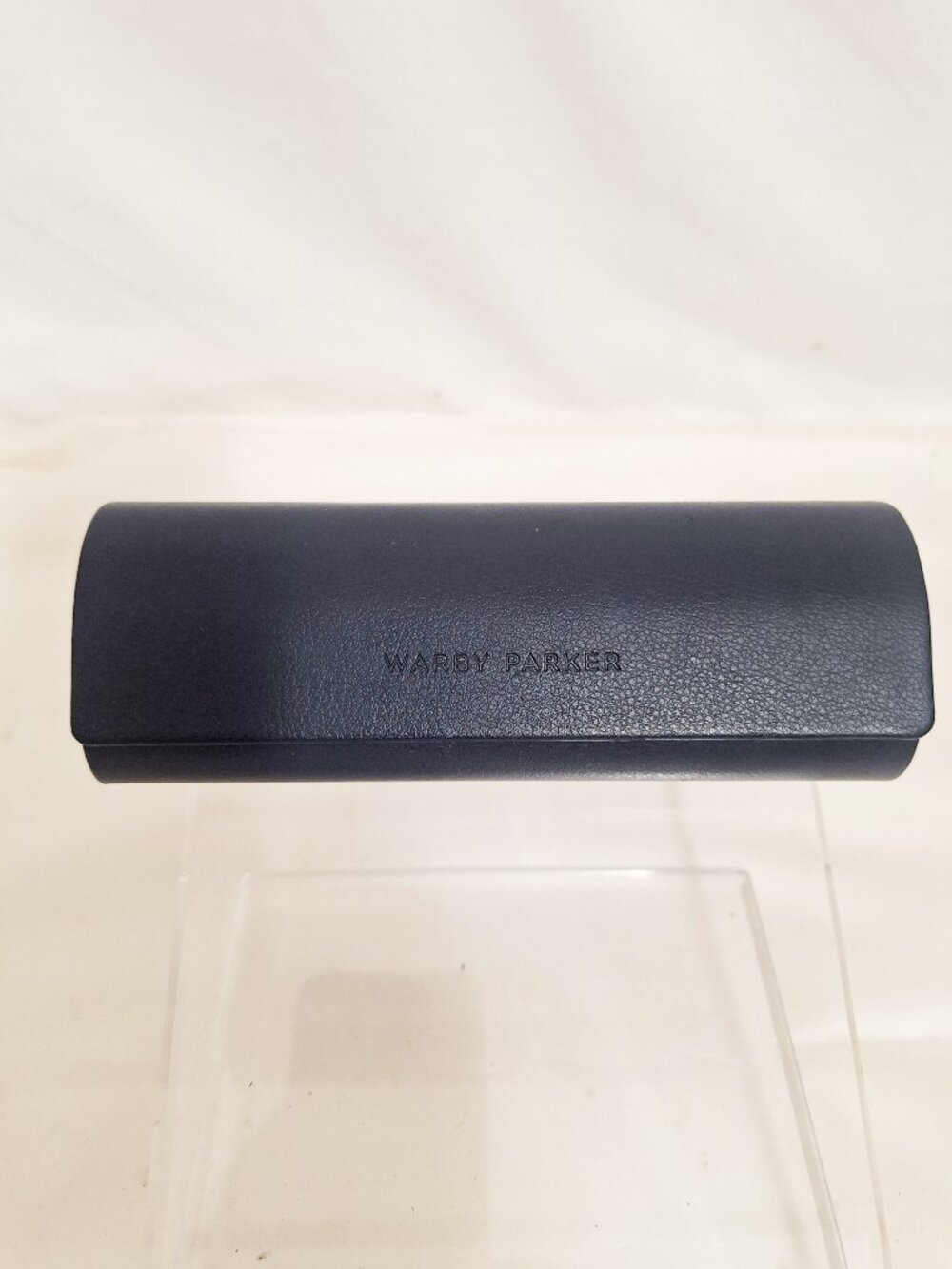 Warby Parker Eyeglass Clamshell Case Blue Hard Sided